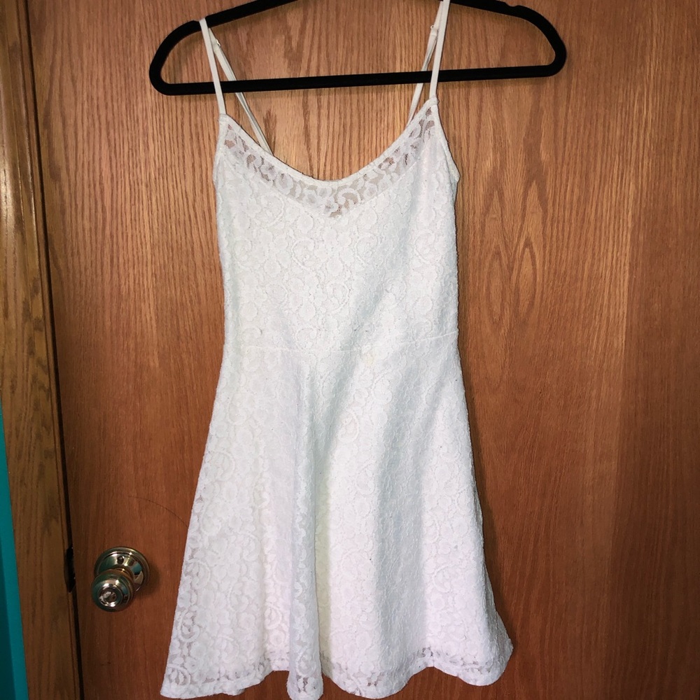 White lace dress!